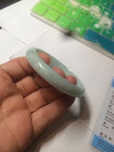 Load image into Gallery viewer, 53.7mm certificated Type A 100% Natural light green Jadeite Jade bangle H118-2849
