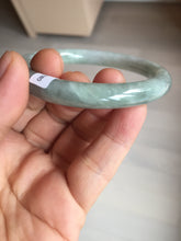 Load image into Gallery viewer, 53.8mm certified 100% natural Type A light green gray black purple round cut  jadeite jade bangle Q133-2853
