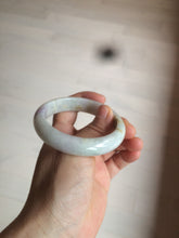 Load image into Gallery viewer, 53.6mm 100% natural Type A light green/purple/yellow/white (FU LU SHOU, 福禄寿) jadeite jade bangle AZ83-1647
