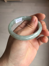 Load image into Gallery viewer, 49mm certified Type A 100% Natural icy watery light green oval Jadeite Jade bangle BQ11-3802
