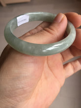 Load image into Gallery viewer, 49mm certified Type A 100% Natural icy watery light green oval Jadeite Jade bangle BQ11-3802
