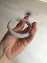 Load image into Gallery viewer, 53.6mm 100% natural Type A light green/purple/yellow/white (FU LU SHOU, 福禄寿) jadeite jade bangle AZ83-1647
