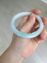 Load image into Gallery viewer, 56.5mm certified 100% natural type A white/light green white purple jadeite jade bangle AH96-0543
