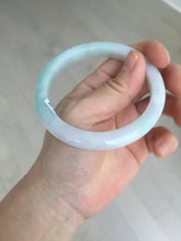 Load image into Gallery viewer, 56.5mm certified 100% natural type A white/light green white purple jadeite jade bangle AH96-0543
