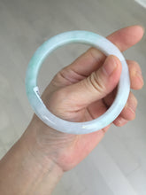 Load image into Gallery viewer, 56.5mm certified 100% natural type A white/light green white purple jadeite jade bangle AH96-0543
