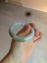 Load image into Gallery viewer, 52.8mm Certificated light green, white, purple, brown jadeite jade bangle K129-0614
