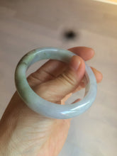 Load image into Gallery viewer, 52.8mm Certificated light green, white, purple, brown jadeite jade bangle K129-0614
