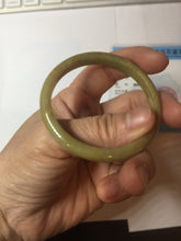 Load image into Gallery viewer, 49mm certified 100% natural Type A yellow brown slim jadeite jade bangle Pb61-3863
