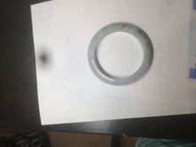 Load image into Gallery viewer, 52.8mm Certificated light green, white, purple, brown jadeite jade bangle K129-0614
