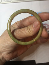 Load image into Gallery viewer, 49mm certified 100% natural Type A yellow brown slim jadeite jade bangle Pb61-3863
