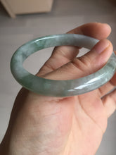 Load image into Gallery viewer, 51.8mm certified Type A 100% Natural icy watery light green/red oval Jadeite Jade bangle BQ9-3799
