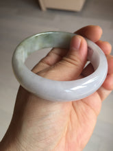 Load image into Gallery viewer, 54mm certified Type A 100% Natural light green white purple Jadeite Jade bangle Q131-3010
