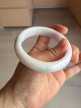 Load image into Gallery viewer, 56.9mm certified Type A 100% Natural sunny green/purple/white(白底青) Jadeite Jade bangle BF140-4079
