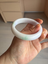 Load image into Gallery viewer, 56.9mm certified Type A 100% Natural sunny green/purple/white(白底青) Jadeite Jade bangle BF140-4079
