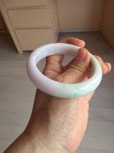 Load image into Gallery viewer, 56.9mm certified Type A 100% Natural sunny green/purple/white(白底青) Jadeite Jade bangle BF140-4079
