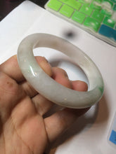 Load image into Gallery viewer, 59.8mm Certificated Type A 100% Natural white/sunny green/purple jadeite jade bangle AZ5-9139
