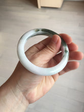 Load image into Gallery viewer, 56mm Certified Type A 100% Natural dark green/white//black Jadeite Jade bangle BK39-8357
