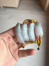 Load image into Gallery viewer, 100% natural jadeite jade carved PiXiu (貔貅) bracelet BN75
