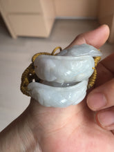 Load image into Gallery viewer, 100% natural jadeite jade carved PiXiu (貔貅) bracelet BN75
