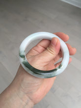 Load image into Gallery viewer, 56mm Certified Type A 100% Natural dark green/white//black Jadeite Jade bangle BK39-8357
