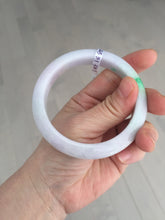 Load image into Gallery viewer, 58.5mm Certified type A 100% Natural sunny green/white/purple(春带彩) Jadeite bangle BS68-2531
