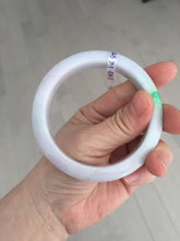 Load image into Gallery viewer, 58.5mm Certified type A 100% Natural sunny green/white/purple(春带彩) Jadeite bangle BS68-2531
