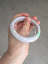 Load image into Gallery viewer, 58.5mm Certified type A 100% Natural sunny green/white/purple(春带彩) Jadeite bangle BS68-2531
