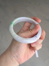 Load image into Gallery viewer, 58.5mm Certified type A 100% Natural sunny green/white/purple(春带彩) Jadeite bangle BS68-2531
