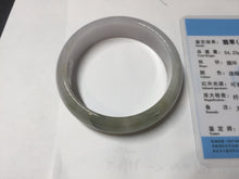 Load image into Gallery viewer, 54mm certified Type A 100% Natural light green white purple Jadeite Jade bangle Q131-3010
