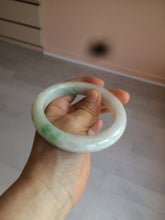 Load image into Gallery viewer, 59.8mm Certificated Type A 100% Natural white/sunny green/purple jadeite jade bangle AZ5-9139
