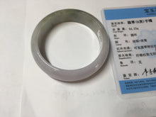 Load image into Gallery viewer, 54mm certified Type A 100% Natural light green white purple Jadeite Jade bangle Q131-3010
