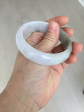 Load image into Gallery viewer, 54mm certified Type A 100% Natural light green white purple Jadeite Jade bangle Q131-3010
