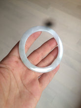 Load image into Gallery viewer, 53.7mm certificated Type A 100% Natural light green/white Jadeite Jade bangle AX104-4213
