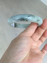 Load image into Gallery viewer, 52.3mm certified 100% natural Type A icy watery dark green jadeite jade bangle AH103-4490
