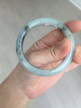 Load image into Gallery viewer, 52.3mm certified 100% natural Type A icy watery dark green jadeite jade bangle AH103-4490
