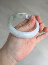 Load image into Gallery viewer, 54mm certified Type A 100% Natural light green white purple Jadeite Jade bangle Q131-3010
