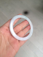 Load image into Gallery viewer, 53.7mm certificated Type A 100% Natural light green/white Jadeite Jade bangle AX104-4213
