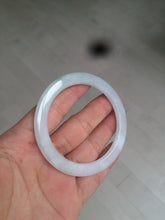 Load image into Gallery viewer, 53.7mm certificated Type A 100% Natural light green/white Jadeite Jade bangle AX104-4213
