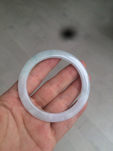 Load image into Gallery viewer, 53.7mm certificated Type A 100% Natural light green/white Jadeite Jade bangle AX104-4213

