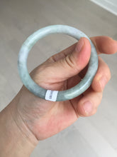 Load image into Gallery viewer, 53.8mm certified 100% natural Type A light green gray black purple round cut  jadeite jade bangle Q133-2853
