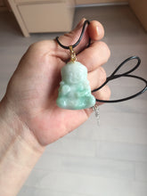 Load image into Gallery viewer, 卖了 100% Natural white sunny green jadeite Jade baby buddha (宝宝佛) pendant group BL19
