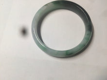 Load image into Gallery viewer, 46.7mm Certified Type A 100% Natural sunny green/dark green/purple Jadeite Jade bangle AX6-0100
