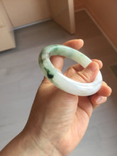 Load image into Gallery viewer, 卖了  55.3mm certified Type A 100% Natural icy watery dark green/purple/clear Jadeite Jade bangle BF144-9538
