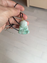 Load image into Gallery viewer, 卖了 100% Natural white sunny green jadeite Jade baby buddha (宝宝佛) pendant group BL19
