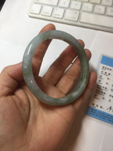 Load image into Gallery viewer, 58.8mm certified 100% natural type A light green purple jadeite jade bangle PB201-3350
