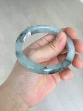 Load image into Gallery viewer, 56.9mm 100% natural Type A dark green Chinese painting (水墨) jadeite jade bangle AH94-4484
