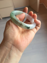 Load image into Gallery viewer, 卖了  55.3mm certified Type A 100% Natural icy watery dark green/purple/clear Jadeite Jade bangle BF144-9538
