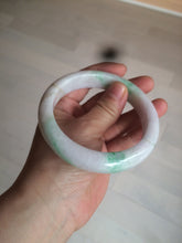 Load image into Gallery viewer, 61.8 mm certified type A 100% Natural sunny green/purple/white Jadeite Jade bangle AX103-5428
