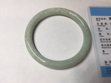 Load image into Gallery viewer, 56mm Certified Type A 100% Natural light green round cut Jadeite Jade bangle F137-8174
