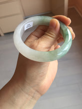 Load image into Gallery viewer, 卖了  55.3mm certified Type A 100% Natural icy watery dark green/purple/clear Jadeite Jade bangle BF144-9538
